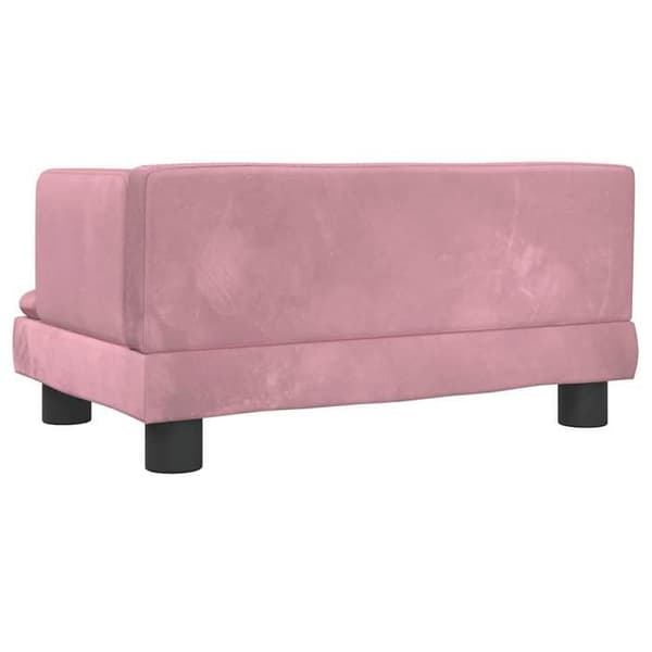 Maison Exclusive - Hundsäng rosa 60x40x30 cm sammet rosa