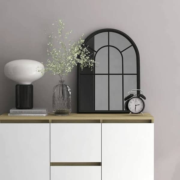 Maison Exclusive - Sort Spejl 60x45 cm Jern til indendørs brug