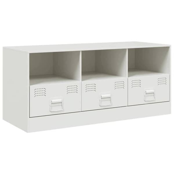 Maison Exclusive - TV-möbel vit 99x39x44 cm stål