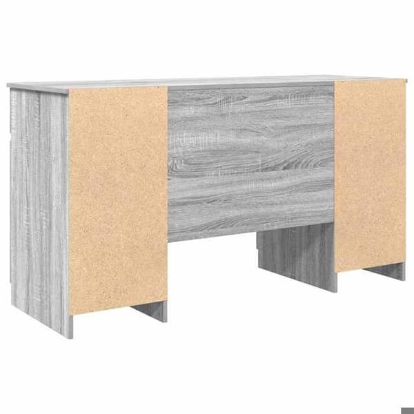 Maison Exclusive - Bureau Sonoma grå Ingeniørtræ 140 x 49 x 76 cm Sonoma grå