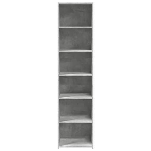 Maison Exclusive - Buffé hög grå betong 45x41x185 cm ingenjörsträ