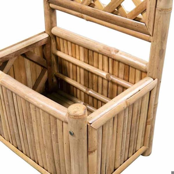 Maison Exclusive - Hævet havebed med bambus trellis 40 cm
