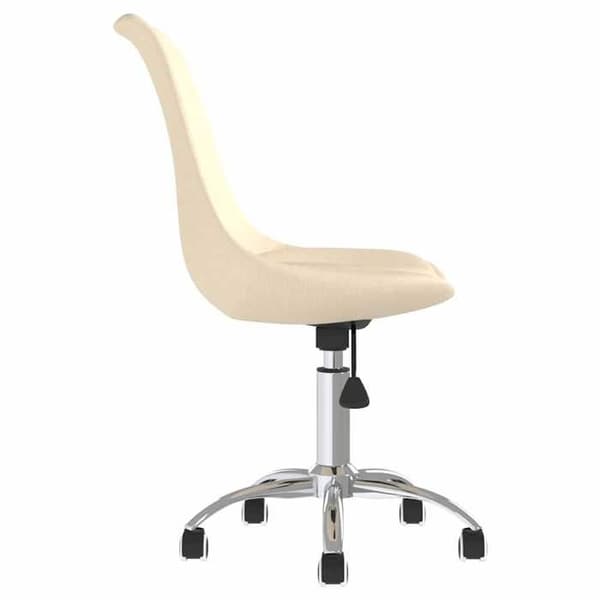 Maison Exclusive - Snurrande matstolar set om 2 Creme Tyg