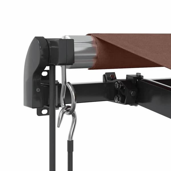 Maison Exclusive - Automatisk indtrækbar markise brun 400x350 cm