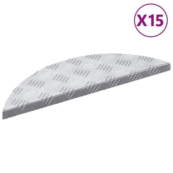 Maison Exclusive - Trappe 15 stk 60 x 18 x 2,5 cm Sølv Aluminium Silver