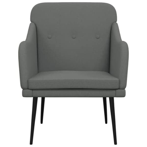 Maison Exclusive - Tummanharmaa nojatuoli 63x76x80 cm Kangas