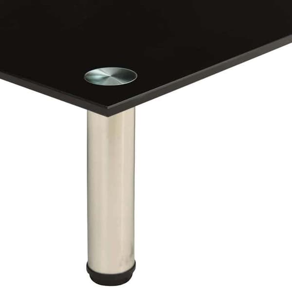 Maison Exclusive - TV-møbel Sort 80x35x17 cm Tempereret glas