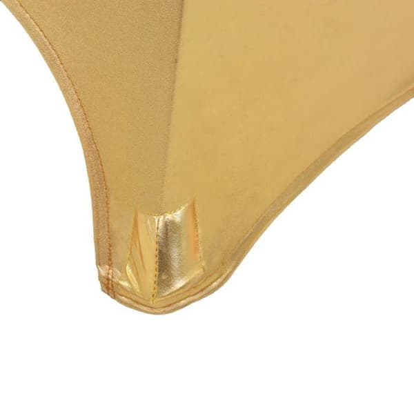Möbelöverdrag - Maison Exclusive - Guld - Diameter 80 cm - Set med 2 utdragbara dukar gyllene