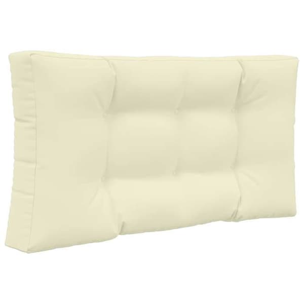 Utomhuskudde - EXKLUSIV HEM - 80 x 80 cm - Polyester - Skumfyllning - Cremefärgad dragkedja Grädde