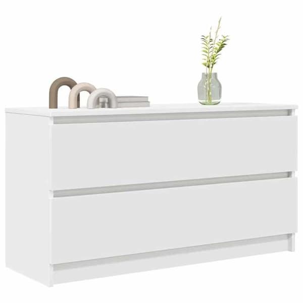 Maison Exclusive - TV-möbel vit 100x35x54 cm ingenjörsträ