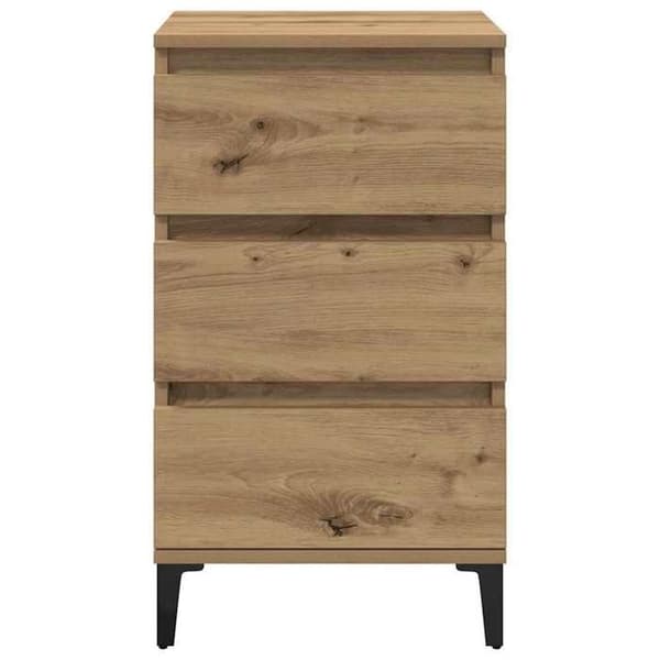 Maison Exclusive - Natbord i håndlavet egetræ 45 x 35 x 44 cm