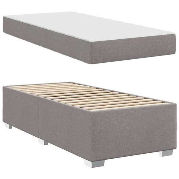 Maison Exclusive - Sängram Taupe 100 x 200 cm tyg