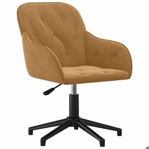 Maison Exclusive - Spisebordsstole med drejefunktion sæt af 2 Brun Velour