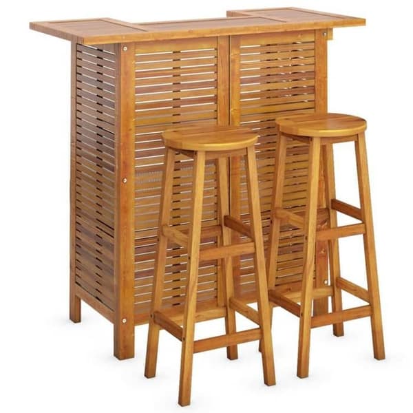 Maison Exclusive - Havebar sæt 3 stk Solid akacietræ