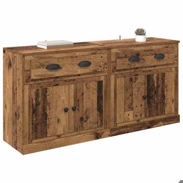 Maison Exclusive - Buffeter 2 stk. Gammel træ 70 x 35,5 x 67,5 cm Ingeniørtræ