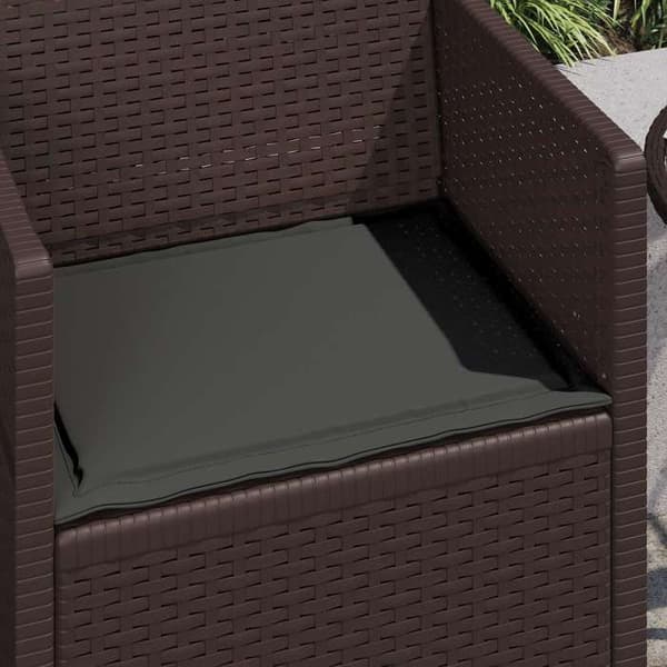Maison Exclusive - Istuintyynyt 4 kpl Polyesteri Antrasiitti 47 x 36 x 2 cm