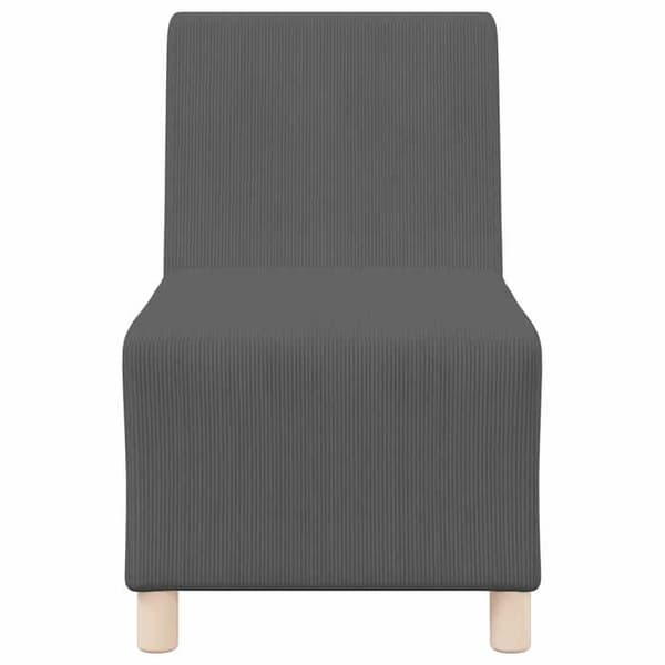 Maison Exclusive - Modulerbar Soffa Enhet Utan Armstöd 2 st Mörkgrå
