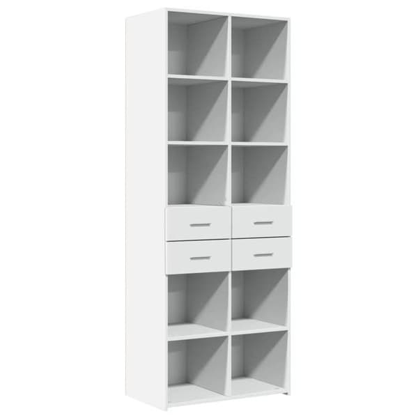 Maison Exclusive - Buffé hög vit 70x42,5x185 cm ingenjörsträ