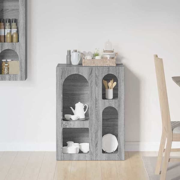 Maison Exclusive - Buffet ELST Harmaa Sonoma 59 x 35 x 80,5 cm Tekninen puu
