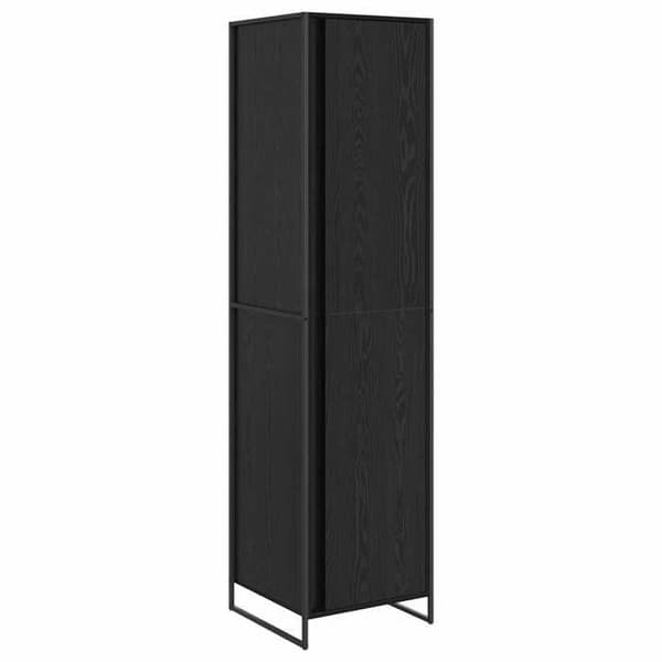 Maison Exclusive - Garderobe Egetræ sort 50 x 50 x 200 cm svart ek