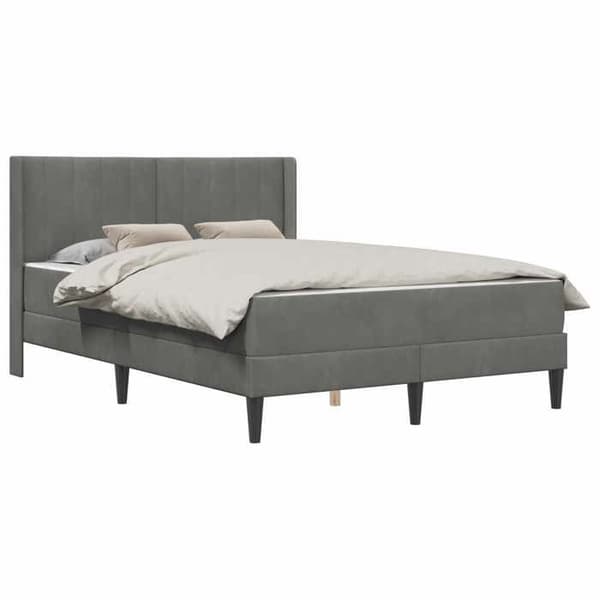 Madrasser - MAISON EXCLUSIVE - Rektangulär - 160 x 200 cm - Mörkgrå - Sammetmadrass med pocketfjädrar Mörkgrå
