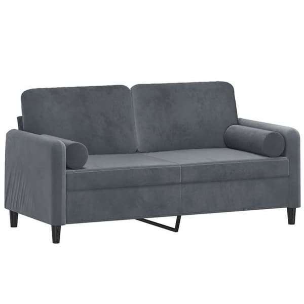 Soffa 2 platser - Maison Exclusive - Mörkgrå sammet - Robust metallram - 158x77x80 cm mörkgrå