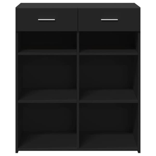 Maison Exclusive - Buffet sort 80x42,5x93 cm ingeniørtræ