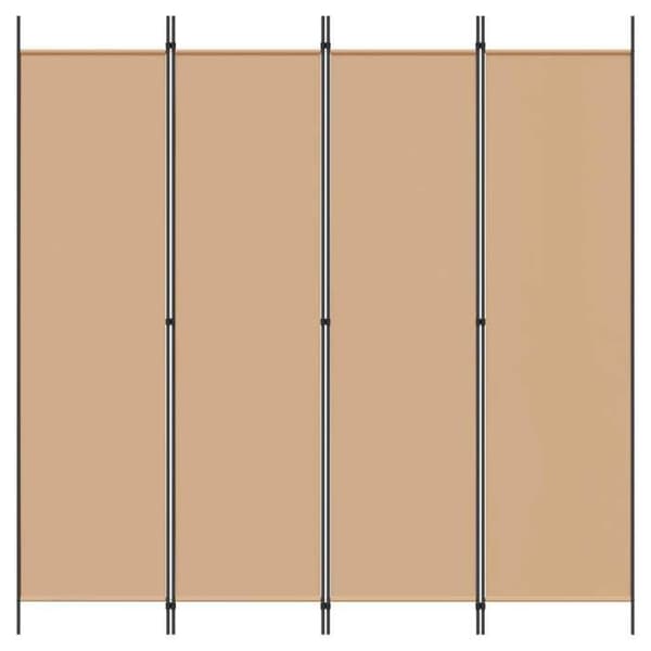 Paravent - MAISON EXCLUSIVE - 3 paneelia - Polyesteri - Metallikehys - Beige