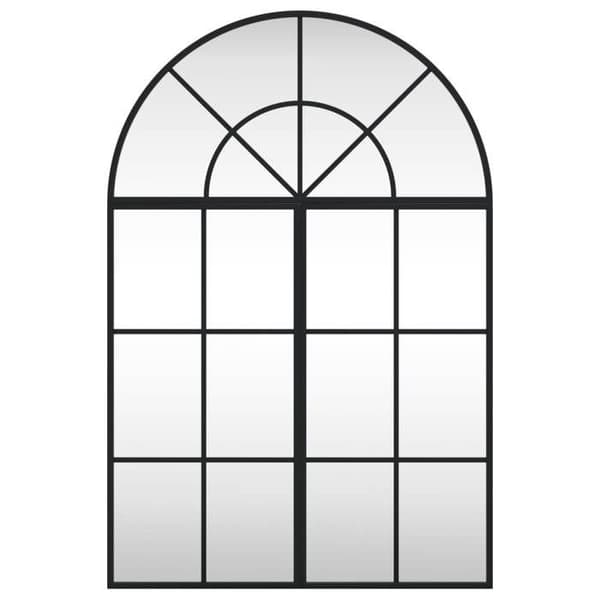 Maison Exclusive - Sort vægspejl 60x90 cm jernbue Svart
