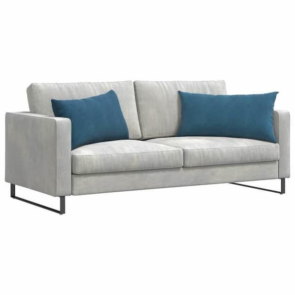Soffkuddar - EXKLUSIVT HEM - 80 x 40 cm - Blå - Kordflor - Set om 2 Blå