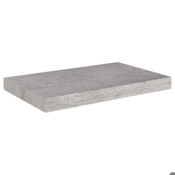 Maison Exclusive - Flydende væghylde grå beton 50x23,5x3,8 cm MDF