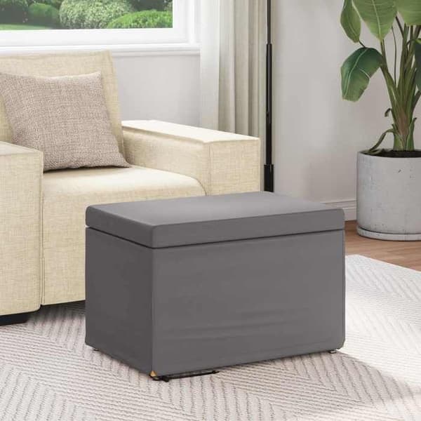 Taburetti - MAISON EXCLUSIVE - Ilman selkänojaa - Harmaa - 61x41x40 cm - Kangas Grå