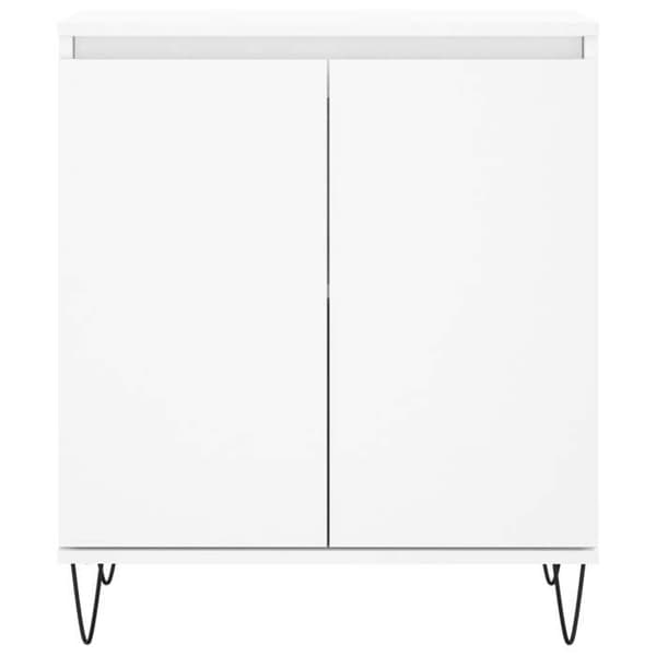 Maison Exclusive - Buffé Vit 60x35x70 cm Ingenjörsträ