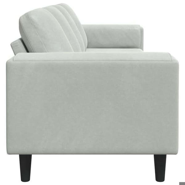 Soffa - EXKLUSIVT HEM - 250x77x76 cm - Ljusgrå - Polyester - Nutida Ljusgrått