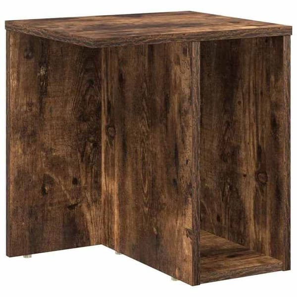 Maison Exclusive - Sidebord Røget eg 37 x 32 x 40 cm Ingeniørtræ
