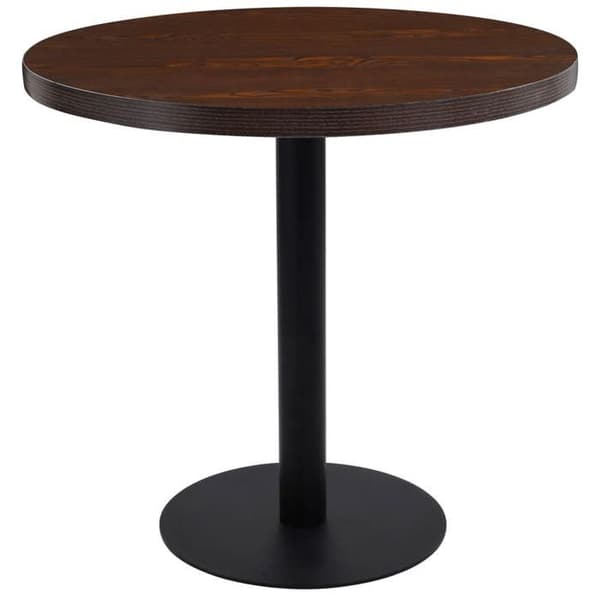 Maison Exclusive - Mörkbrun bistrobord 80 cm MDF