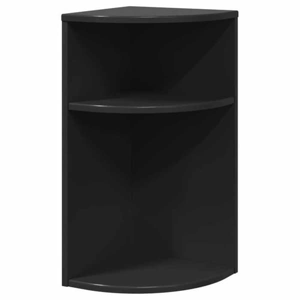 Maison Exclusive - Sidebord Sort 29,6 x 29,6 x 60 cm Ingeniørtræ