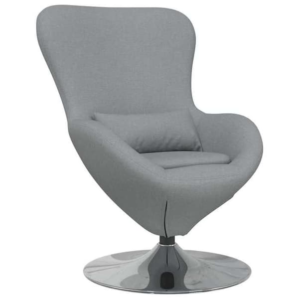 Maison Exclusive - Æg stol Lys grå 63 x 73 x 90 cm stof
