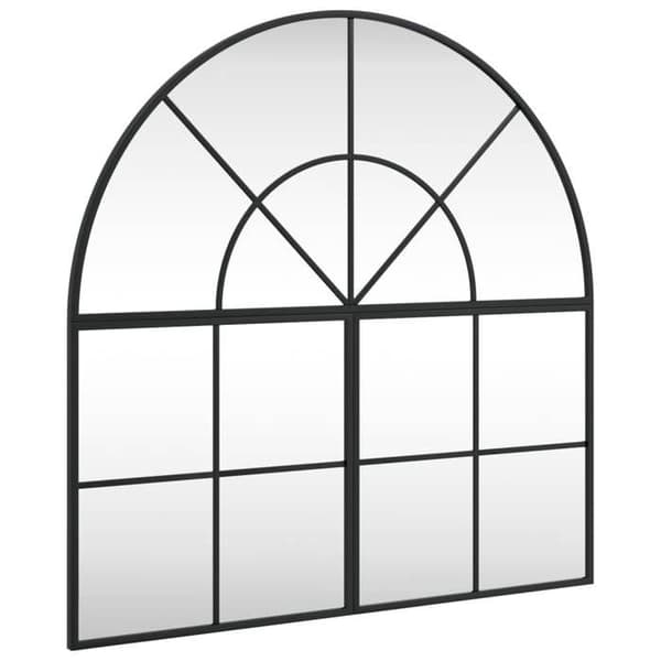 Maison Exclusive - Sort vægspejl 80x80 cm jernbue Svart