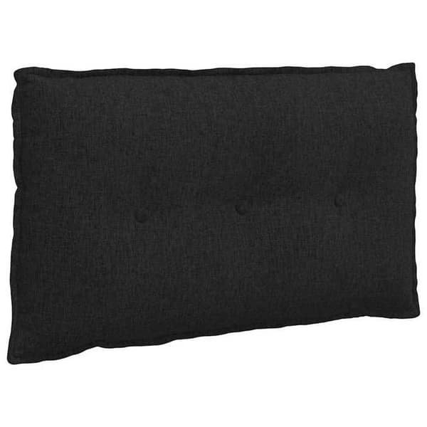 Rygpude - MAISON EXCLUSIVE - 80 x 19 x 50 cm - Sort - Polyester - Lynlås Sort