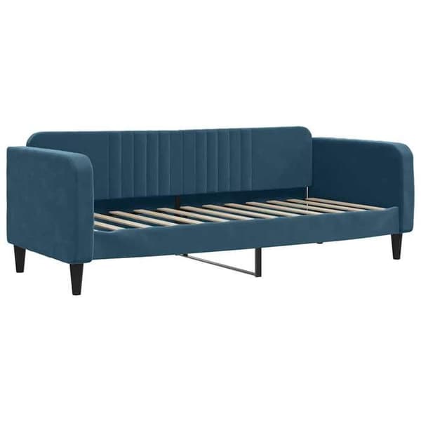 Maison Exclusive - Sängsoffa utan madrass blå 80x200 cm sammet