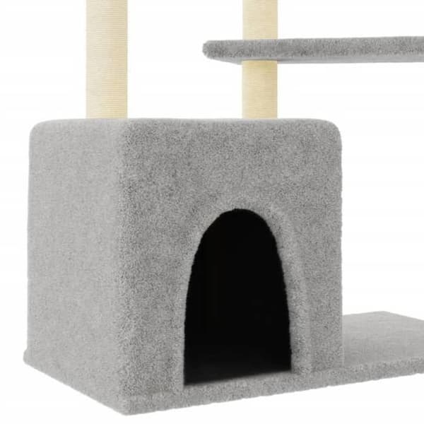 Maison Exclusive - Kattekradse med lys grå sisal 107,5 cm ljusgrått
