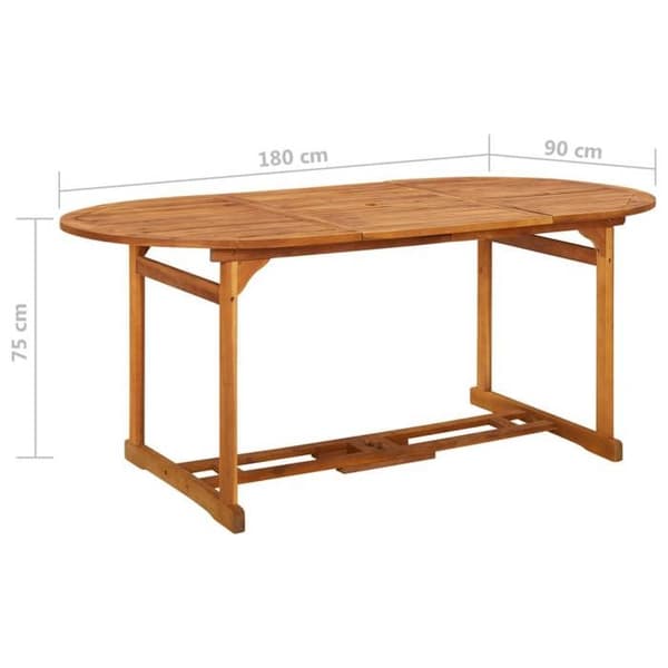 Maison Exclusive - Have spisebord 180x90x75 cm Solid akacietræ
