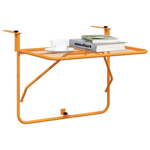 Maison Exclusive - Balkonbord Gul 60x40 cm Stål Gul