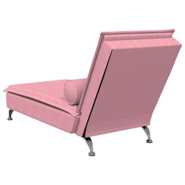 Maison Exclusive - Massagefåtölj med rosa sammetstrumpa