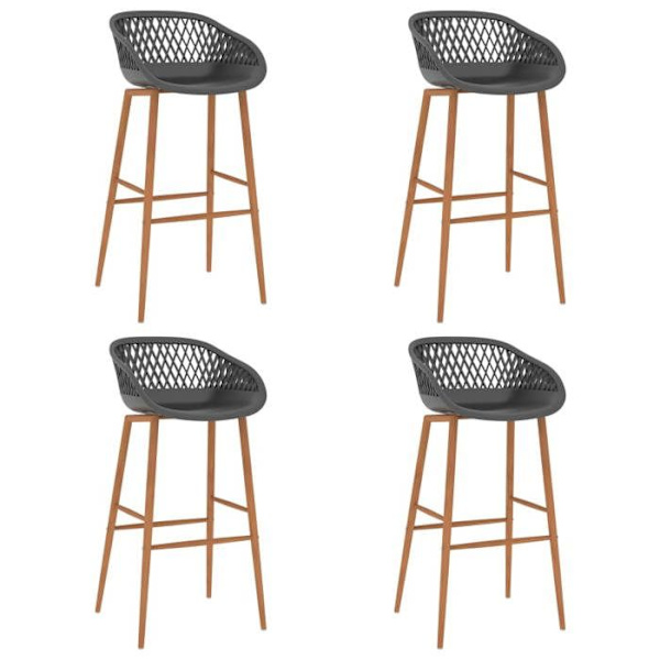 Maison Exclusive - Barstole sæt af 4 grå