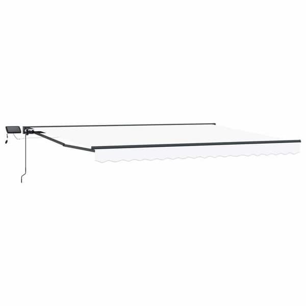 Maison Exclusive - Manuell rullgardinsram med LED-lampor