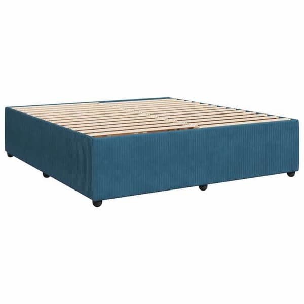 Maison Exclusive - Boxspring-sänky sinisellä patjalla 180 x 200 cm Sametti