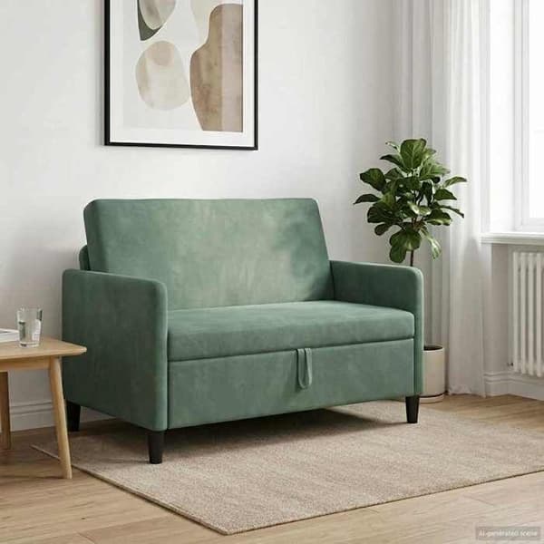 Maison Exclusive - Sofa med opbevaring Grøn Hav 122 x 78 x 87 cm Polyester