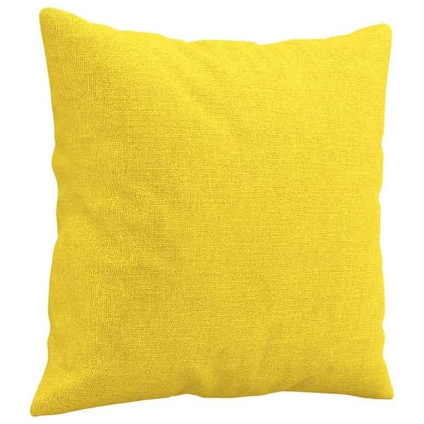 Maison Exclusive - Soffa 2 platser med ljusgula kuddar 120 cm tyg